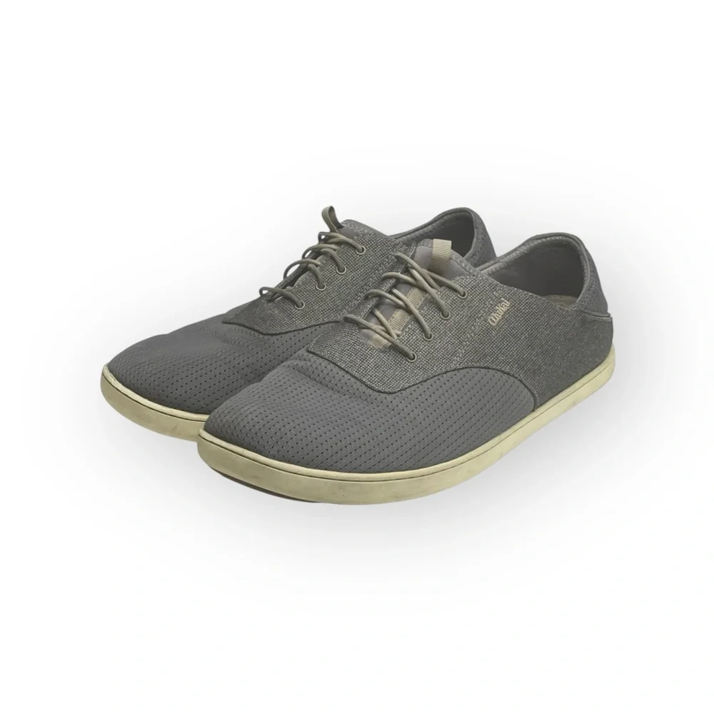 OluKai ʊ Nohea Moku Slide Drop in Heel Deck Boat Shoes Sneakers ʊ Charcoal ʊ 12